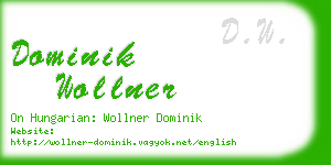 dominik wollner business card